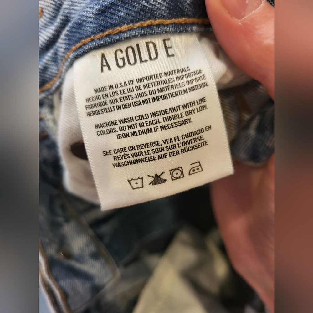 SOLD - AGOLDE PIECED ANGLED JEANS - Picture 7 of 16